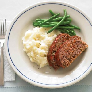 meatloaf and buttermilk masked potatoes